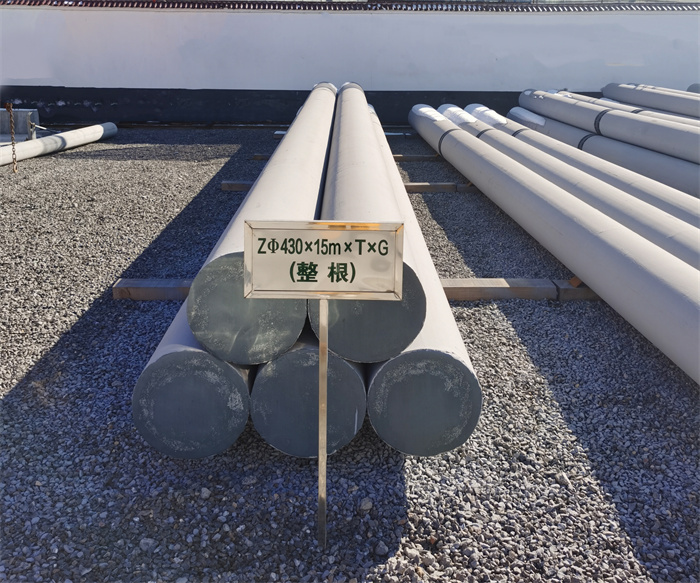 衢州430×15米×T×G终端电线杆